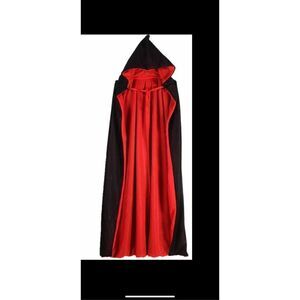 One piece 47.24 inches long fits most double sided cloak double layer with hood,